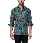 Splatters Long-Sleeve Button-Up // Multi (S)