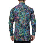 Splatters Long-Sleeve Button-Up // Multi (S)