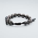 Lion Pride Pull Closure Bracelet // Gunmetal