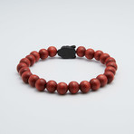 Buddha Wood Bracelet // Black