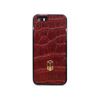 Crocodile Case // Red (iPhone SE)