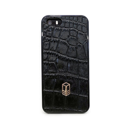 Alligator Case // Black (iPhone SE)