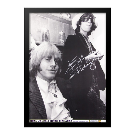 Keith Richards Signed Poster