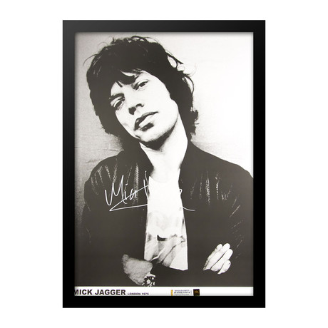 Signed + Framed Poster // Mick Jagger // Poster I