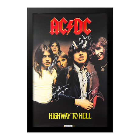 Autographed + Framed Poster // ACDC