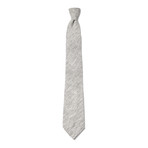 Mendel Tie // Grey + White