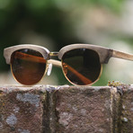 Clubmasters // Brown Bamboo