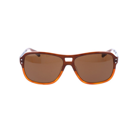 Thick Rim Navigator // Brown + Orange