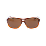 Thick Rim Navigator // Brown + Orange