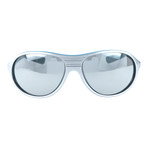 Men's Vintage 74 Sunglasses // Silver + Blue