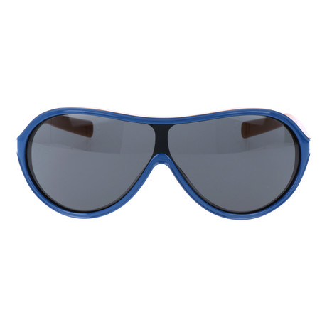 Men's Vintage 75 Sunglasses // Blue + Orange + Gray