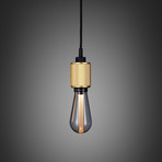 Heavy Metal Lighting Fixture + Bulb // Brass (Gold Bulb)