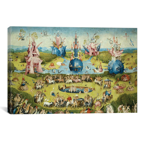 Detail Of Central Panel`s Top Half, The Garden Of Earthly Delights // Hieronymus Bosch // 1504 (18"W x 26"H x 0.75"D)