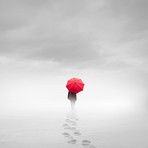 Walking in Winter (12"W x 12"H)