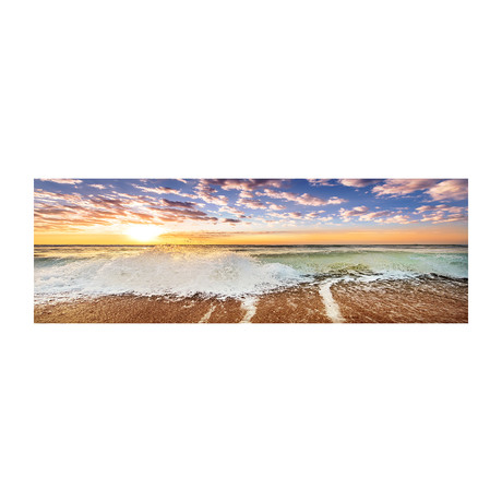 Sandy Tide at Sunset (60"W x 20"H x 1.5"D)