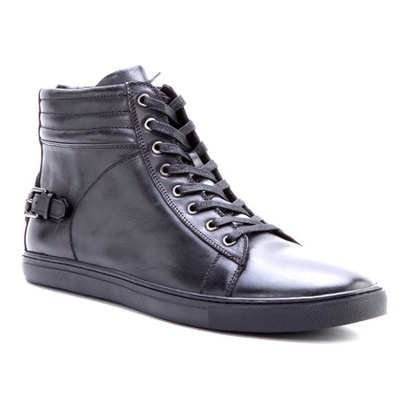 Rock Back Zip High-Top Sneaker // Black (US: 8)