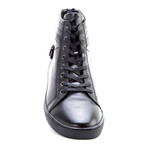 Rock Back Zip High-Top Sneaker // Black (US: 10.5)