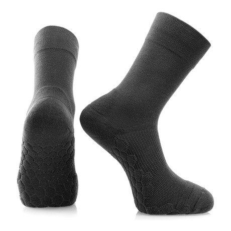 Set of 2 // Neverquit Crew Socks // Grey (Medium)