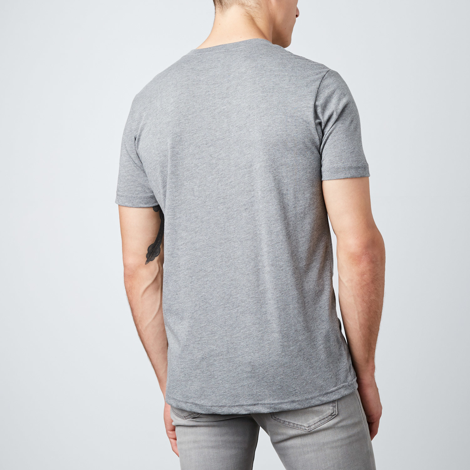 heather grey henley