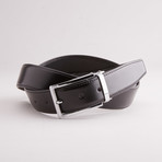 Solid Traditional Style Belt // Black (33" Waist)
