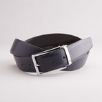 Grain Traditional Style Belt // Navy (33" Waist)