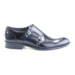 Double Monk Strap Shoe // Black (Euro: 44)