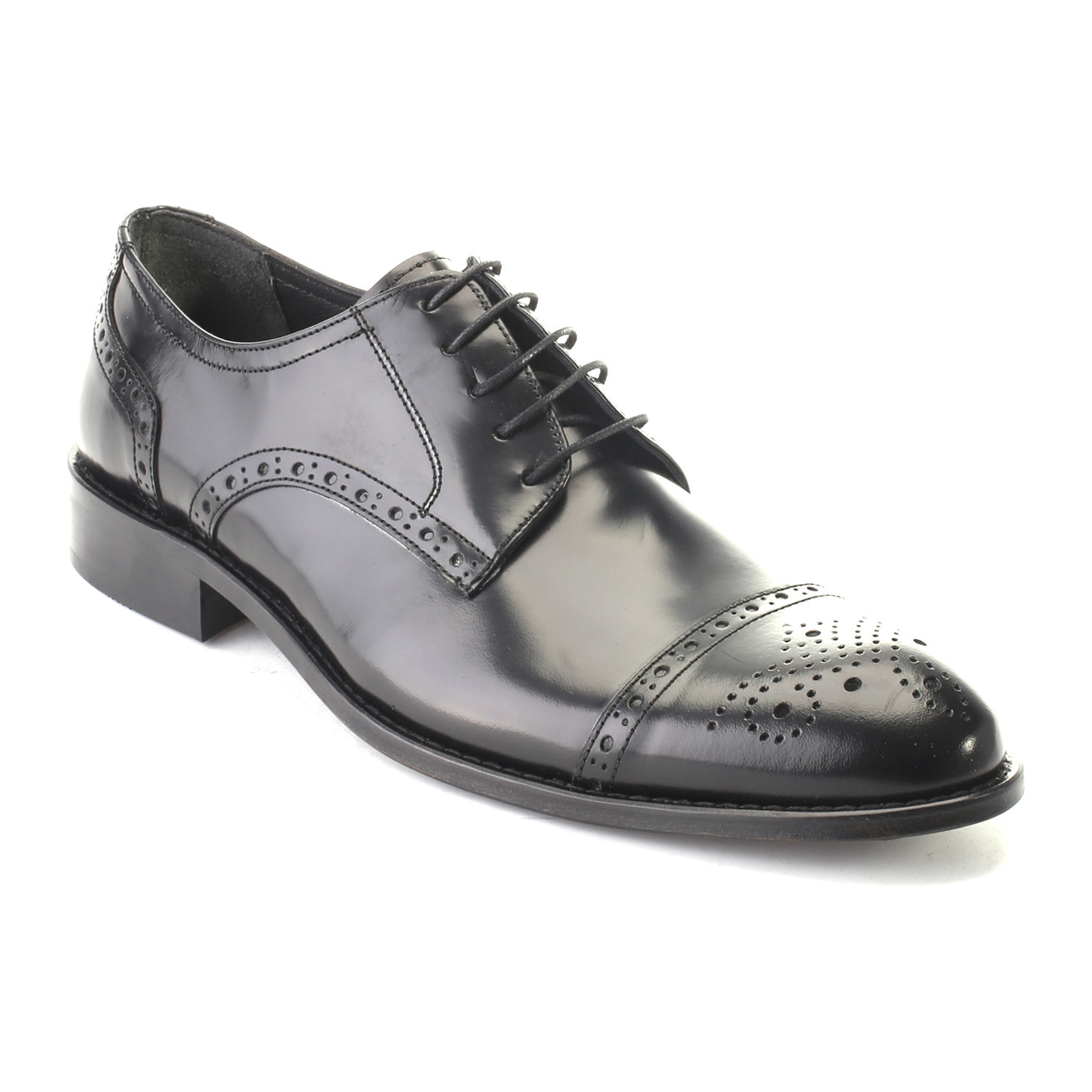 Medallion Dress Shoe // Black (Euro: 43) - Clearance: Footwear - Touch ...