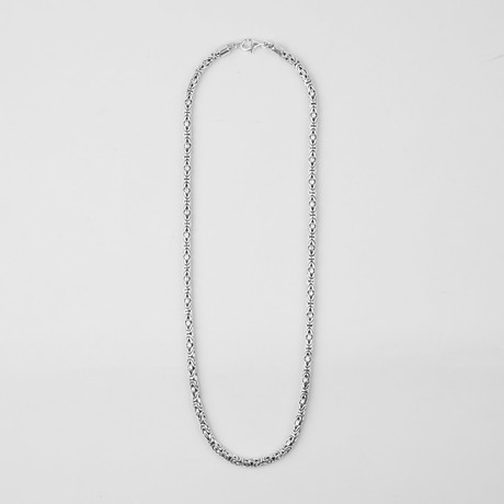 5mm Byzantine Link Necklace (18 inch)