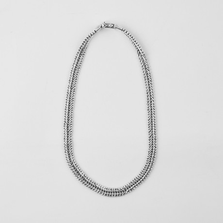 Beaded Interlock Link Necklace