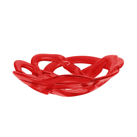 Basket Bowl // Large // Red (White)