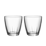 Kosta Boda // Bruk Tumbler // Small // Set of 2 (Clear)