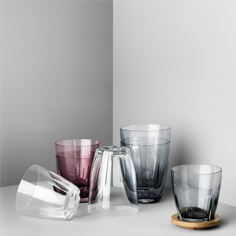 Kosta Boda // Bruk Tumbler // Small // Set of 2 (Clear)