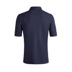 Johnby Solid Short-Sleeve Polo Shirt // Navy (L)