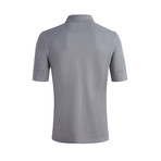 Johnby Solid Short-Sleeve Polo Shirt // Alloy Grey (L)