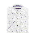 Abbey Short-Sleeve Woven Shirt // White (L)