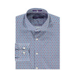 Farnhill Long-Sleeve Woven Shirt // Topaz Blue (XL)