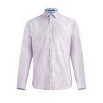 Wentworth Long-Sleeve Woven Shirt // Pink + Blue (XL)