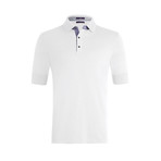 Johnby Solid Short-Sleeve Polo Shirt // White (L)