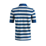 Studley Stripe Short-Sleeve Polo Shirt // Imperial Blue (XL)