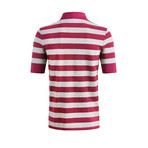 Studley Stripe Short-Sleeve Polo Shirt // Victory Red (L)