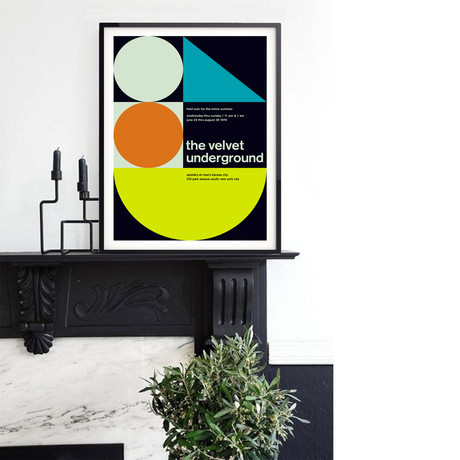 The Velvet Underground 1970 // Yellow (Paper Print: 16"W x 22"H)