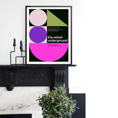 The Velvet Underground 1970 // Pink (Paper Print: 16"W x 22"H)