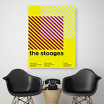The Stooges 1974 // Yellow (Paper Print: 16"W x 22"H)