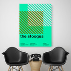 The Stooges 1974 // Green (Paper Print: 16"W x 22"H)