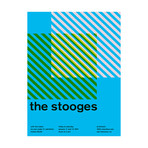 The Stooges 1974 // Blue (Paper Print: 16"W x 22"H)