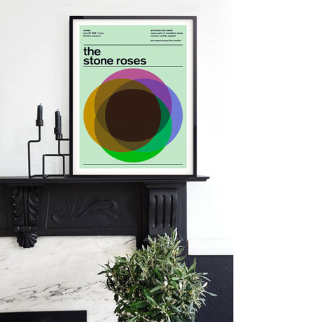 The Stone Roses 1989 // Green (Paper Print: 16"W x 22"H)