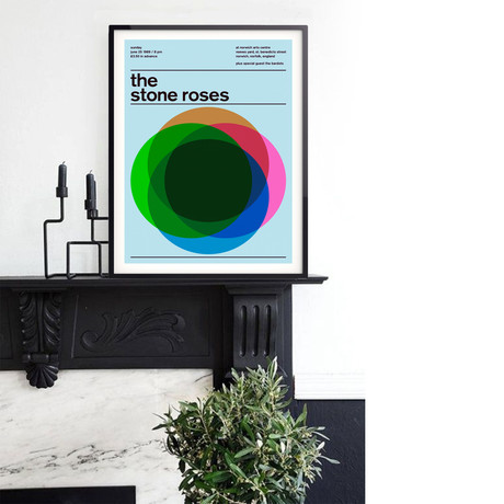 The Stone Roses 1989 // Blue (Paper Print: 16"W x 22"H)