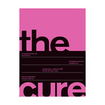 The Cure 1985 // Pink (Paper Print: 16"W x 22"H)