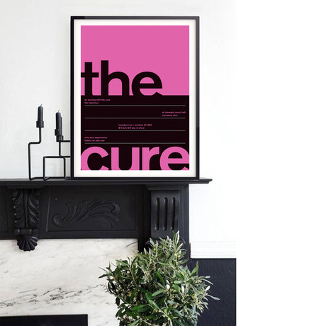 The Cure 1985 // Pink (Paper Print: 16"W x 22"H)