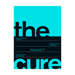 The Cure 1985 // Blue (Paper Print: 16"W x 22"H)